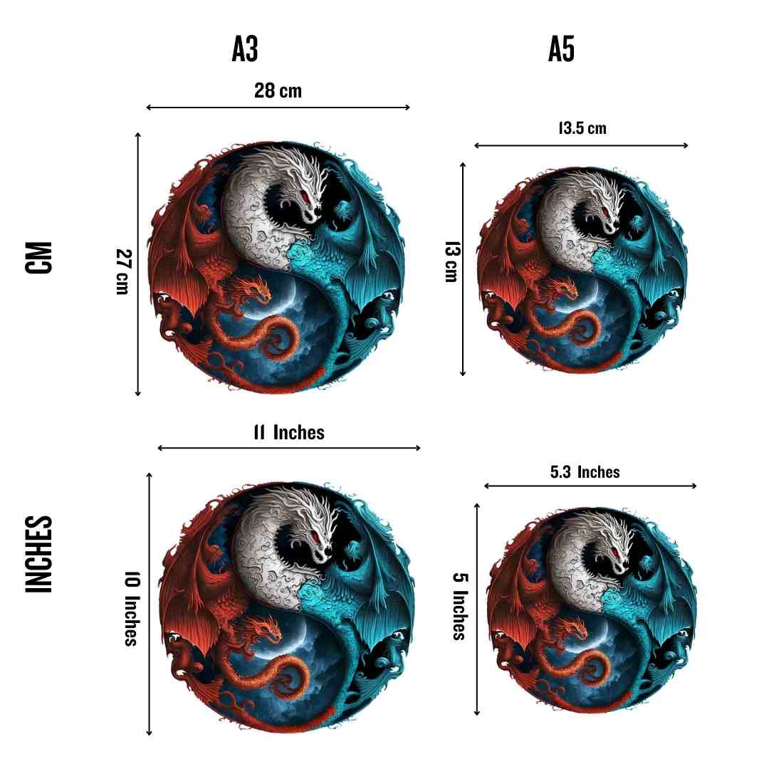 Dragons Yin Yang - Jigsaw Puzzle