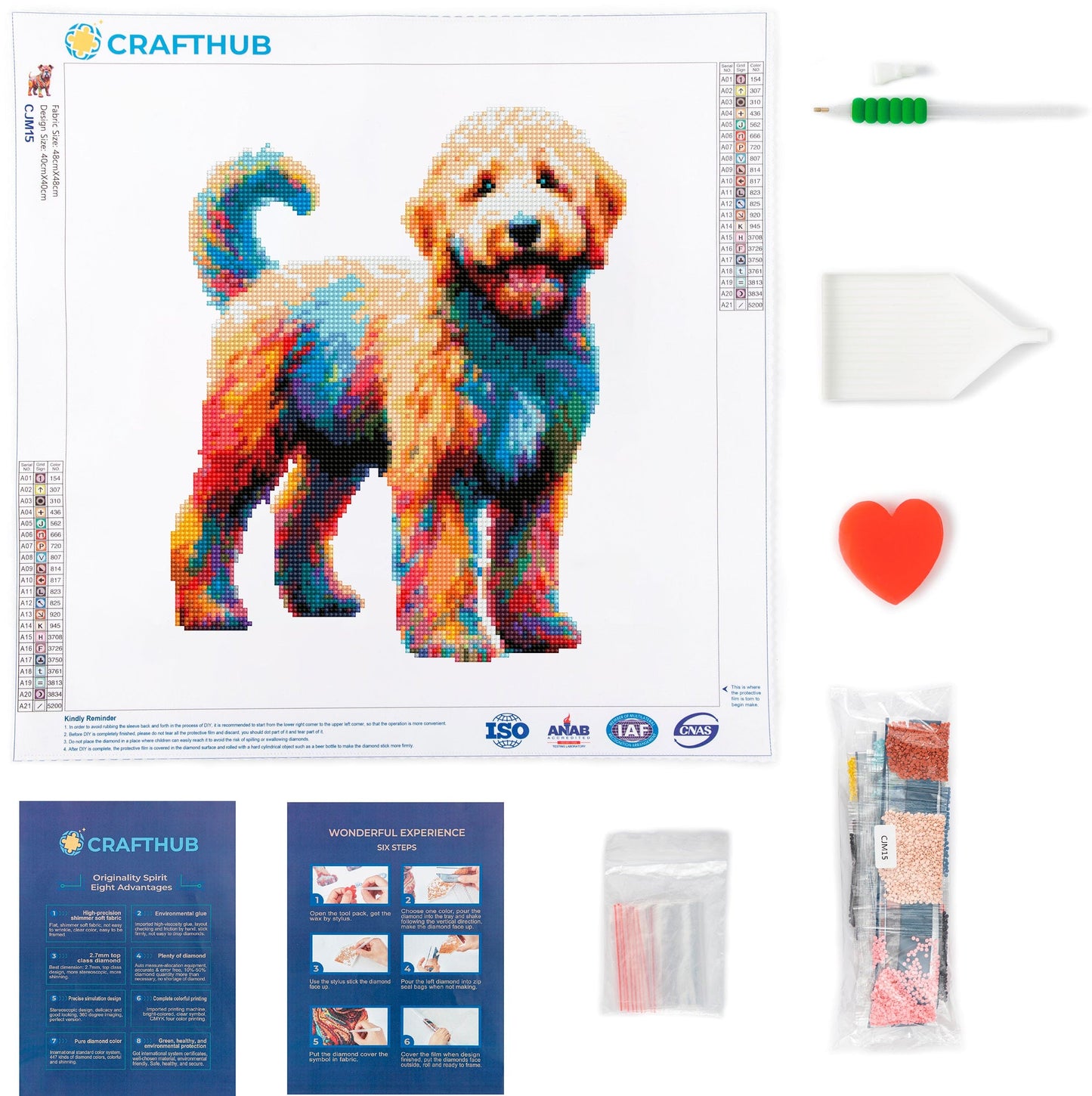 Goldendoodle Dog - Diamond Painting Kit