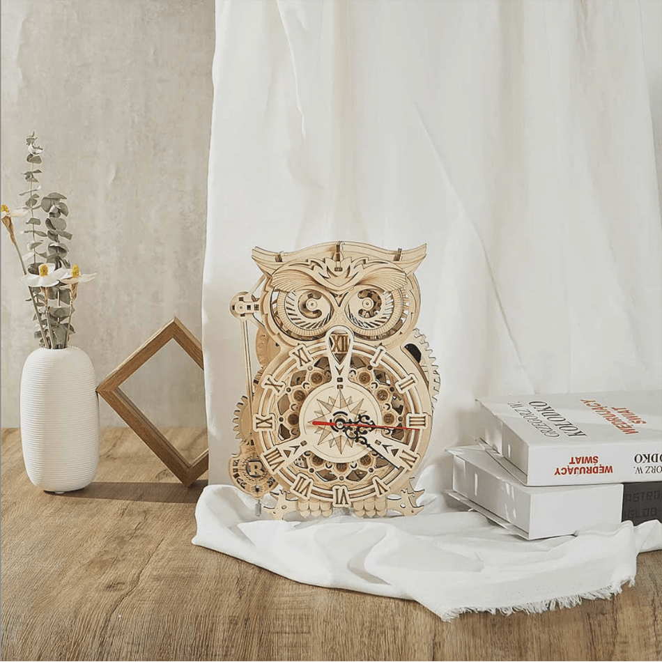 Mechanical Owl Clock 3D Puzzle