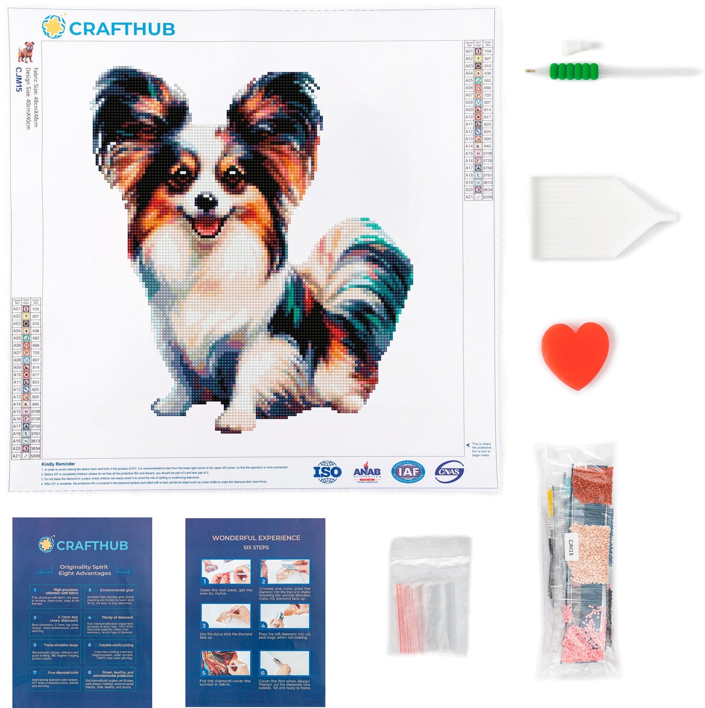 Papillon Dog - Diamond Painting Kit