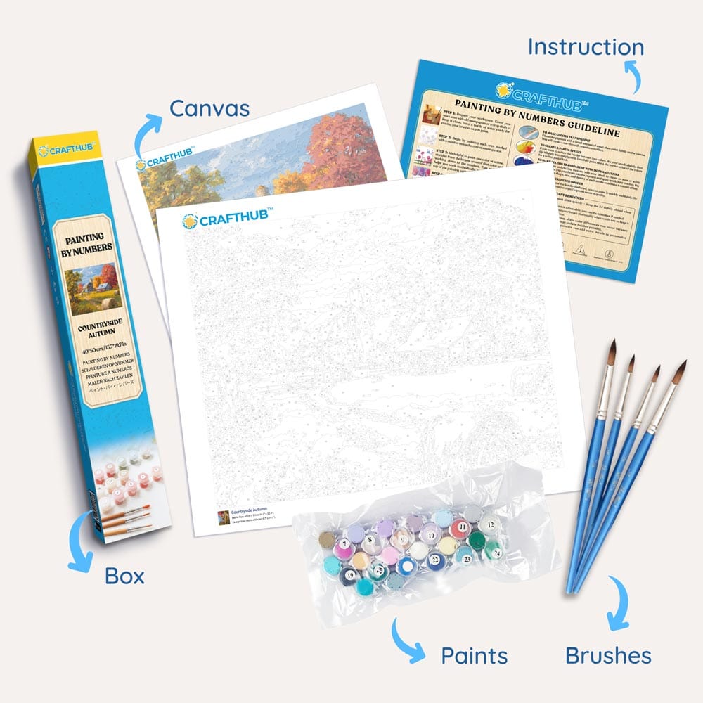 Autumn in the Countryside - Paint By Numbers Kit