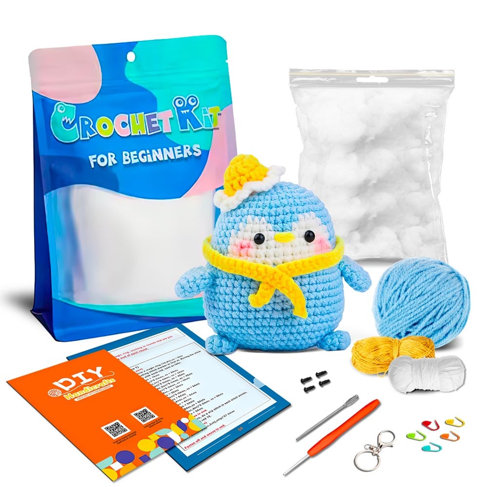Blue Penguin - Crochet Kit