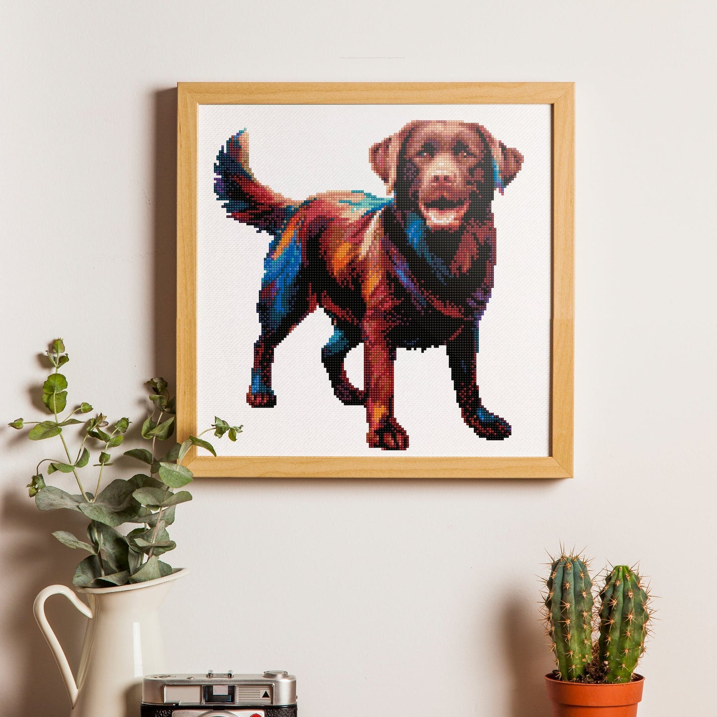 Chocolate Labrador Retriever Dog - Diamond Painting Kit
