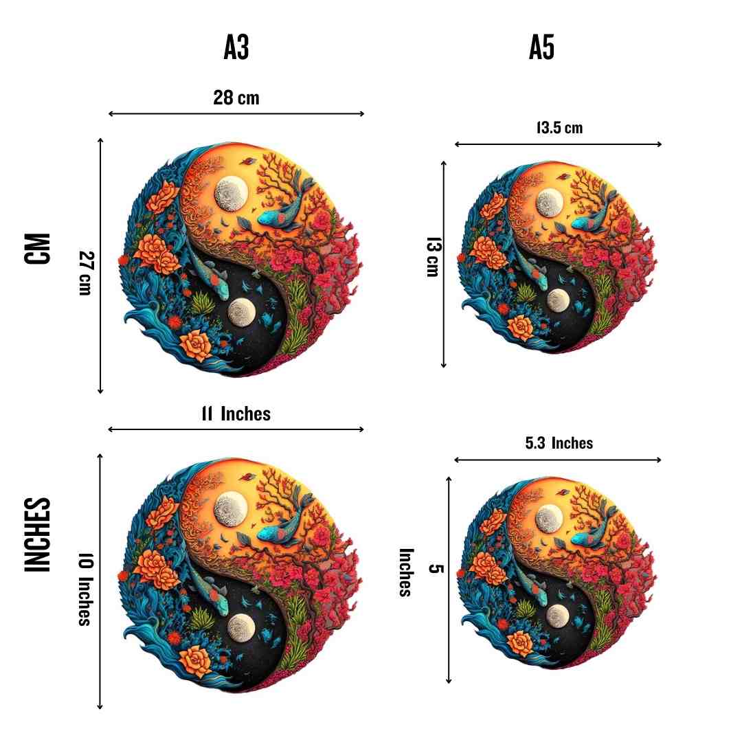Sea Life Yin Yang - Jigsaw Puzzle