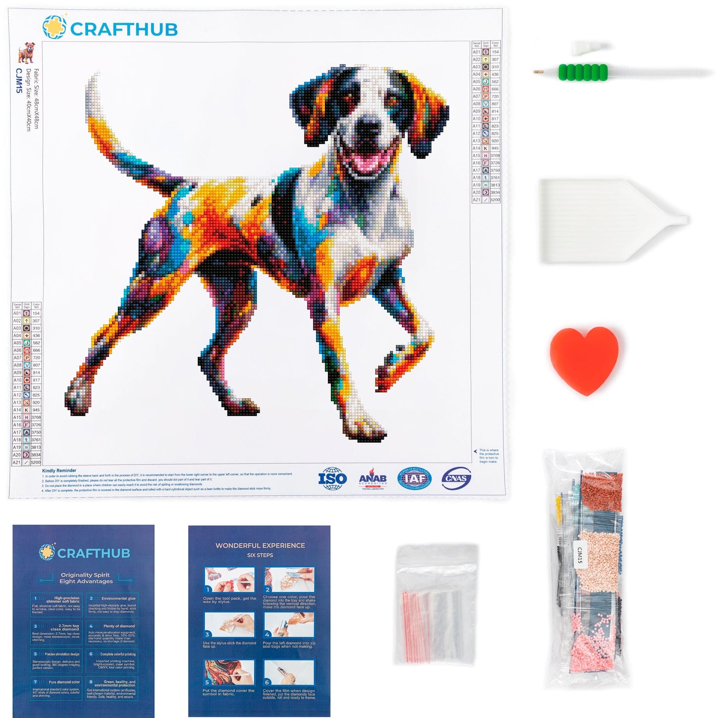 Lurcher Dog - Diamond Painting Kit