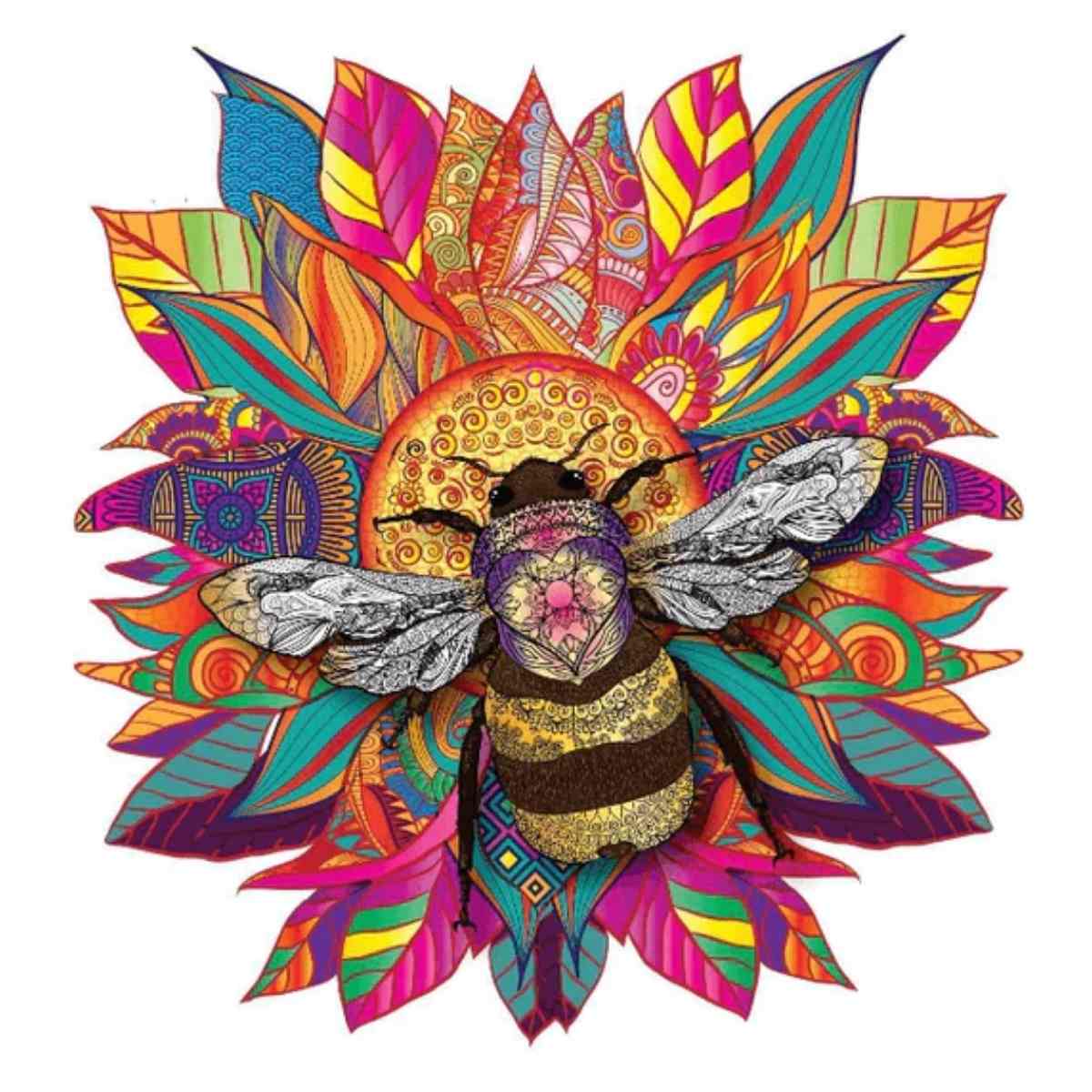 Flower Bee - Jigsaw Puzzle