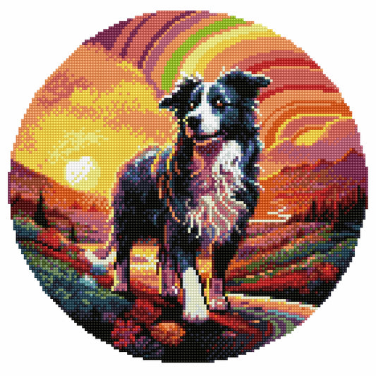 Border Collie Dog - Diamond Painting Kit