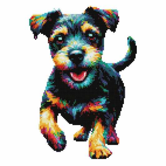 Patterdale Terrier Dog - Diamond Painting Kit