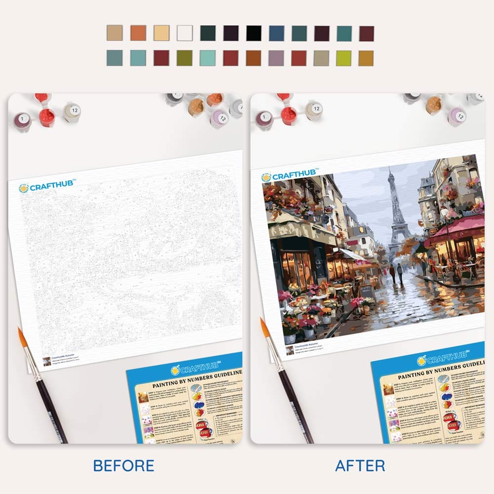 Rainy Day in Paris - Paint By Numbers Kit