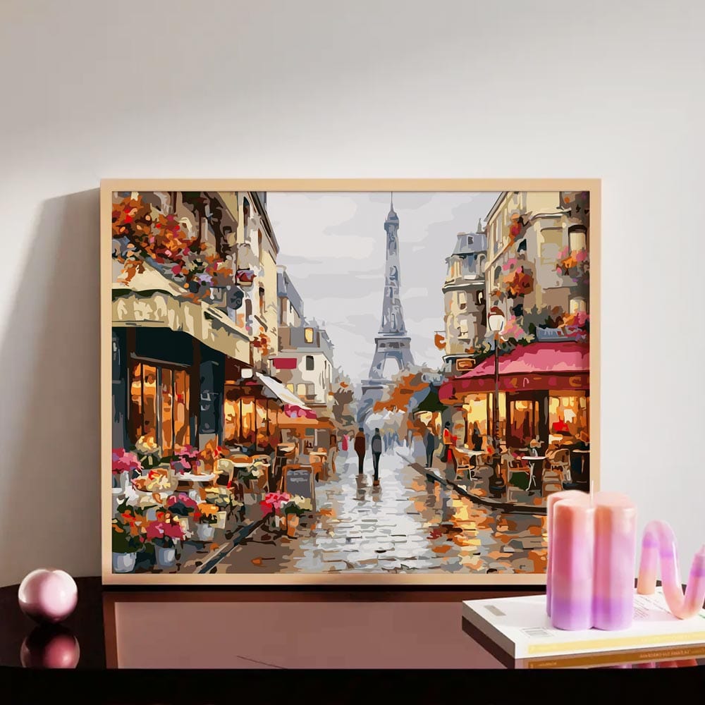 Rainy Day in Paris - Paint By Numbers Kit