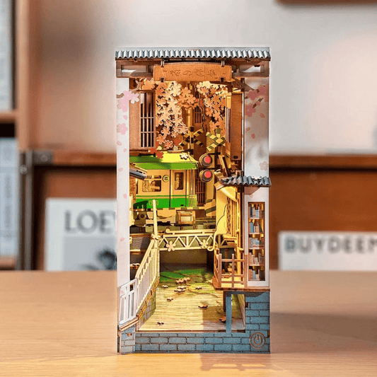 Sakura Wooden House Book Nook