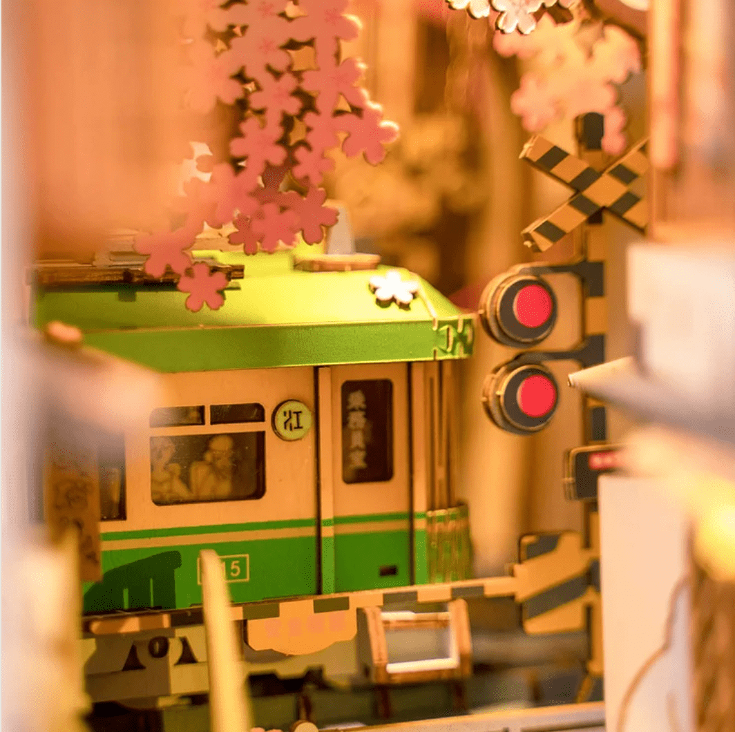 Sakura Wooden House Book Nook